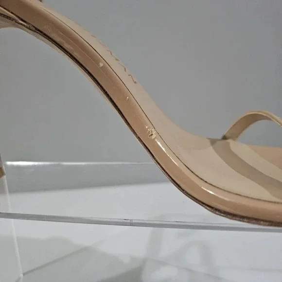 Stuart Weitzman Nudistsong Ankle Strap Heels Womens 10 Adobe Tan Leather Sandal - Picture 4 of 16